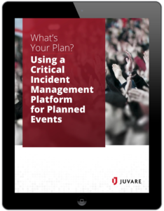 using a critical incident management platform for planned events